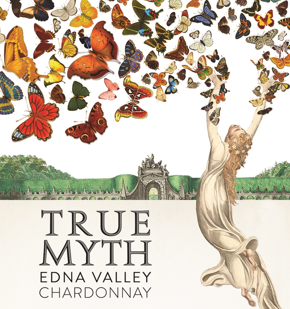 上海包装设计公司设计欣赏——True Myth Chardonnay 红酒包装设计1-酒标设计