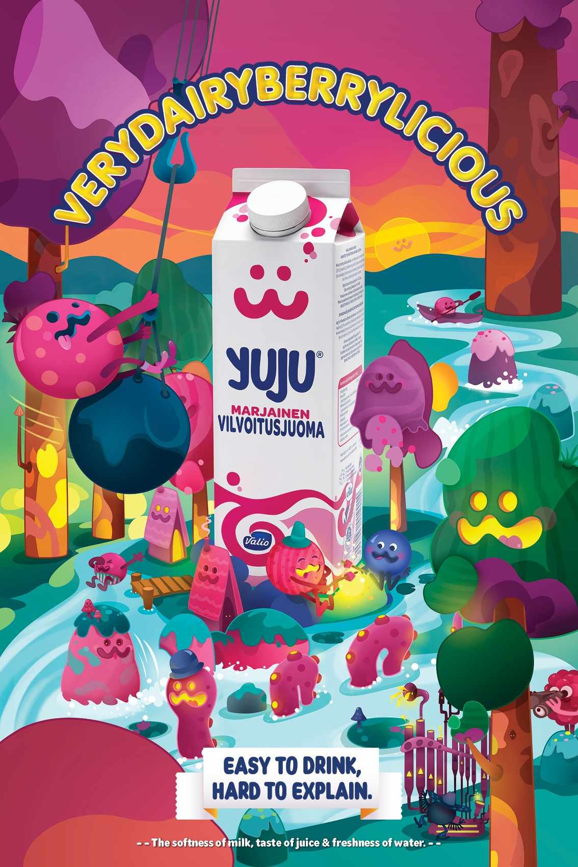Yuju 果汁饮料广告设计欣赏——上海广告设计公司1