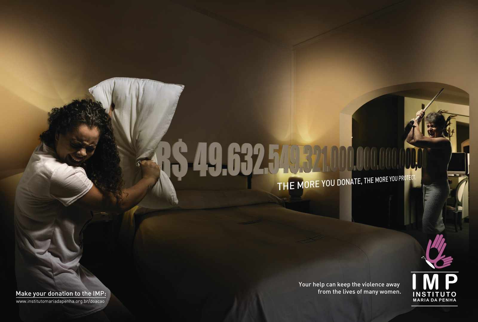 上海尚略广告设计公司分享-IMC防治消除家庭妇女暴力”征集募捐“公益平面广告2