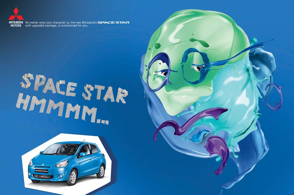 三菱汽车“头像篇”平面广告创意设计-尚略上海广告设计公司分享2-老头篇
