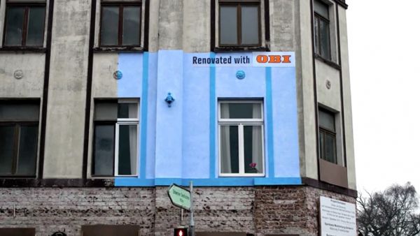 尚略上海广告设计公司分享11 OBI墙体户外广告