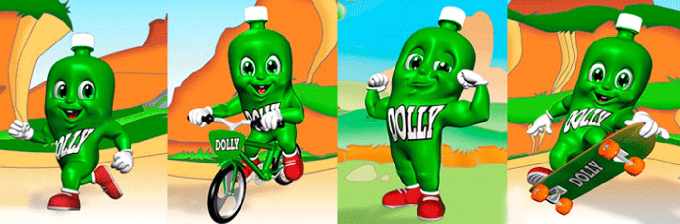 dolly饮料卡通形象设计 吉祥物设计