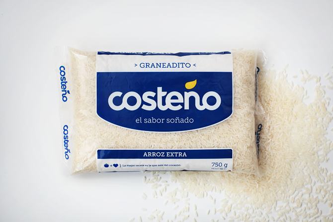 农业产品设计——秘鲁Costeño健康大米和有机粮食食品品牌标志包装设计4