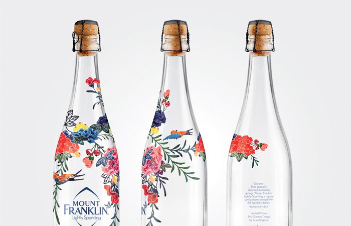 Mount Franklin富兰克林山 玻璃瓶装矿泉水包装设计1-尚略品牌策划公司与广告设计公司