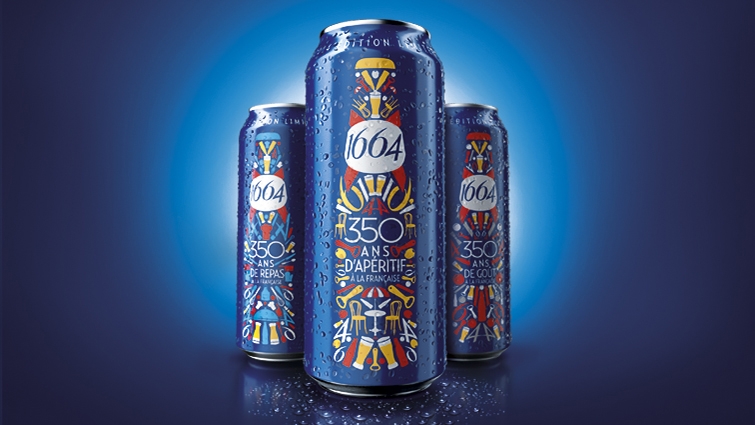 国外包装设计欣赏1——法国Kronenbourg 1864 啤酒350周年版包装设计-上海尚略广告包装设计公司品牌策划公司营销策划公司广告设计公司