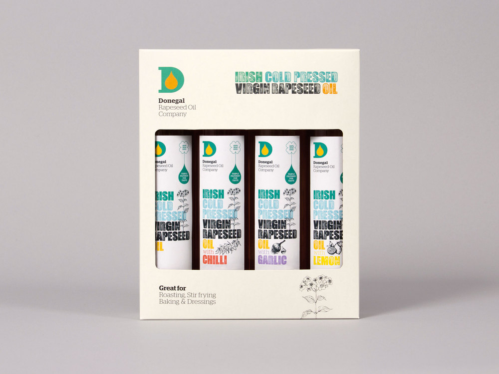 多尼戈尔 Donegal Rapeseed Oil 菜籽油食用油标志设计包装设计 package DESIGN -尚略广告上海品牌设计公司包装设计公司