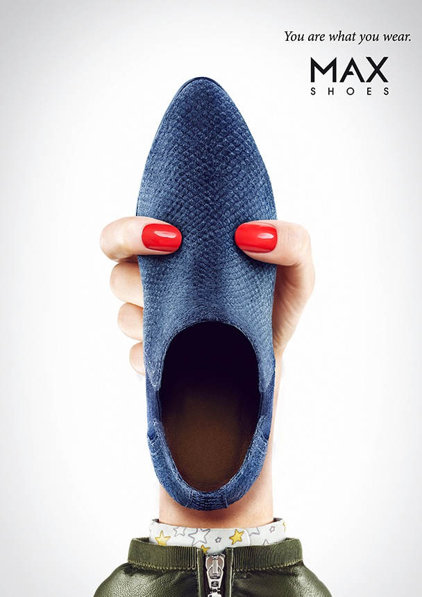 上海广告设计公司——MAX Shoes 麦斯鞋业鞋子平面广告创意设计——休闲女鞋广告