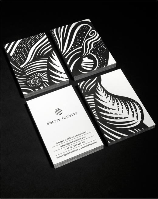 Odette 香水黑白色风格VI设计品牌视觉形象设计-上海VI设计公司4