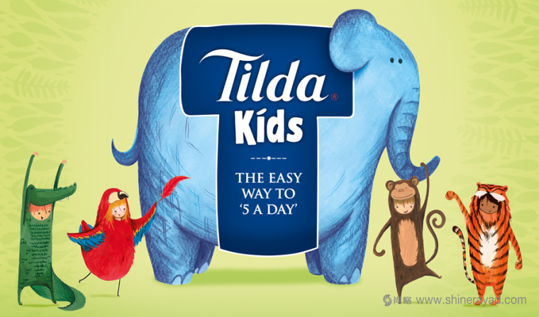 Tilda 儿童食品大象包装设计品牌形象设计-上海包装设计公司设计收藏1