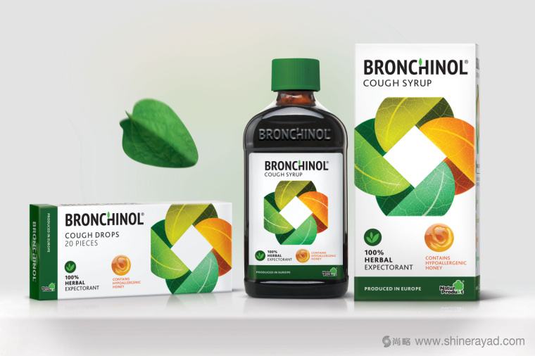 Bronchinol止咳药药品包装设计-上海药品包装设计公司1
