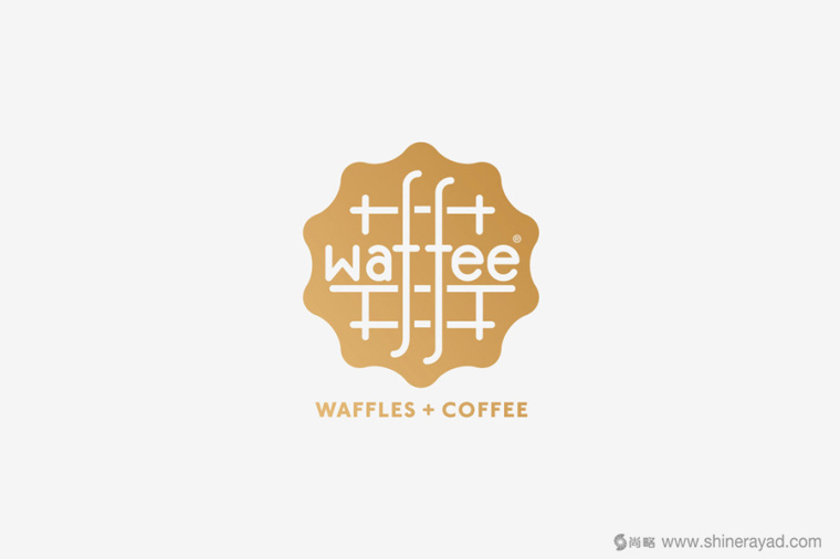 Waffee 咖啡餐饮连锁店品牌LOGO设计-上海餐饮VI设计公司1