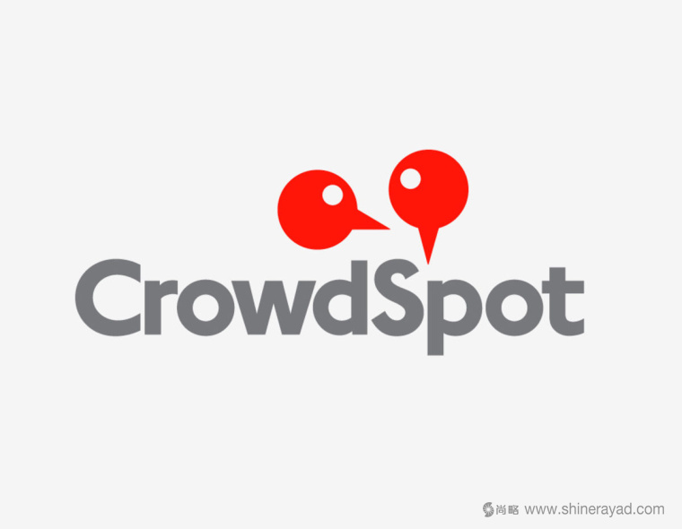 CrowdSpot 在线地图信息点收集评论分享软件工具LOGO设计-上海logo设计公司1