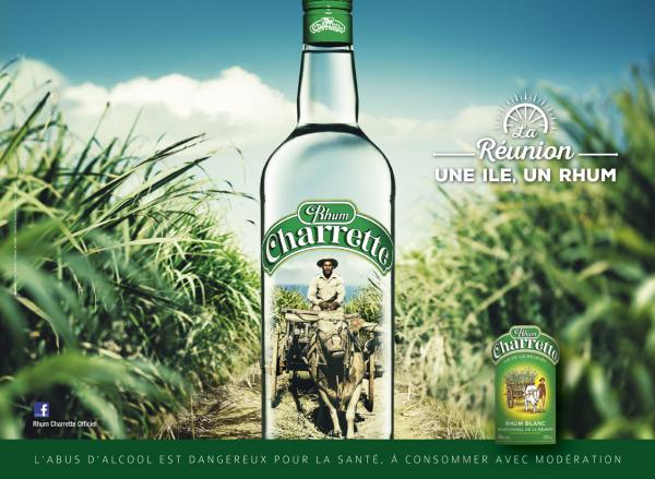 Rhum Charretteb 朗姆酒在路上平面广告创意设计