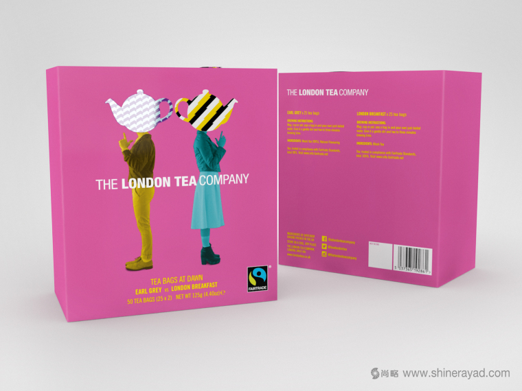 上海包装设计公司分享：伦敦茶叶公司袋泡茶茶叶时尚礼盒包装设计欣赏3