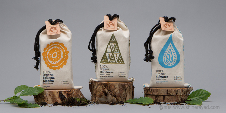 Rio 有机咖啡豆棉布袋包装设计-上海包装设计公司包装设计欣赏1