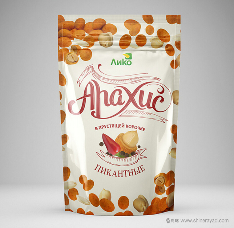 上海食品包装设计公司设计欣赏：ANKO 花生青豆休闲零食包装设计1
