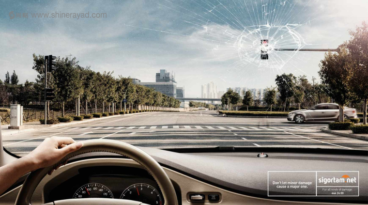 上海广告设计公司-Sigortam 汽车金融保险销售网站平台平面广告创意设计-交通灯篇