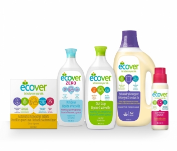 上海包装设计公司尚略设计推荐：ECOVER 环保清洁洗涤剂洗衣液包装设计2