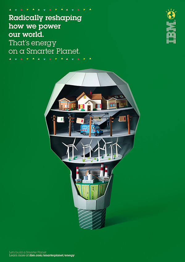IBM 改善商业平面创意广告海报设计能源篇-上海广告设计公司国外广告欣赏1-