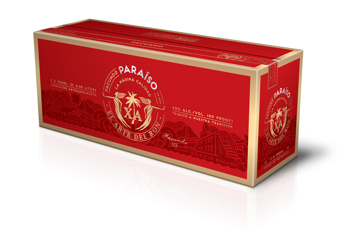 BACARDI 百加得朗姆酒包装盒设计-上海包装设计公司国外包装设计欣赏15