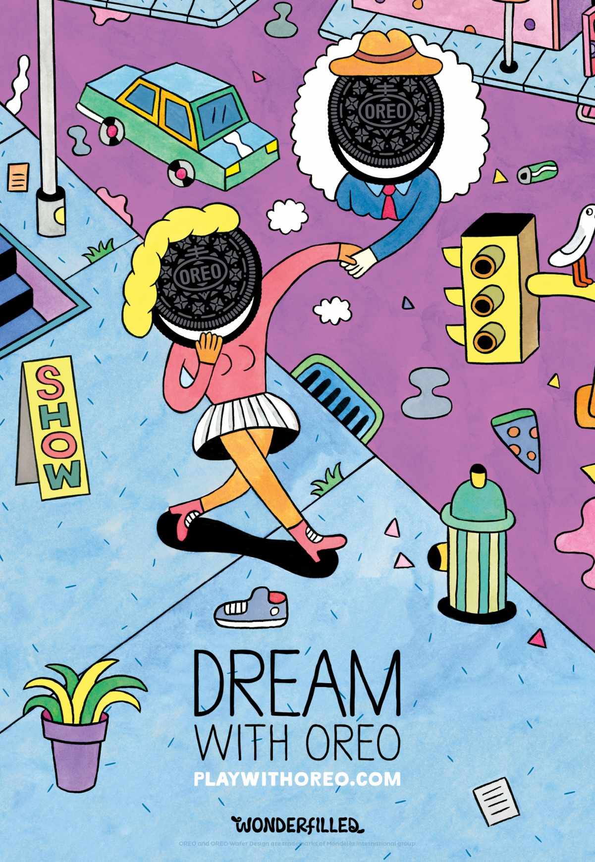 上海广告设计公司国外广告欣赏：奥利奥饼干艺术平面创意广告设计1