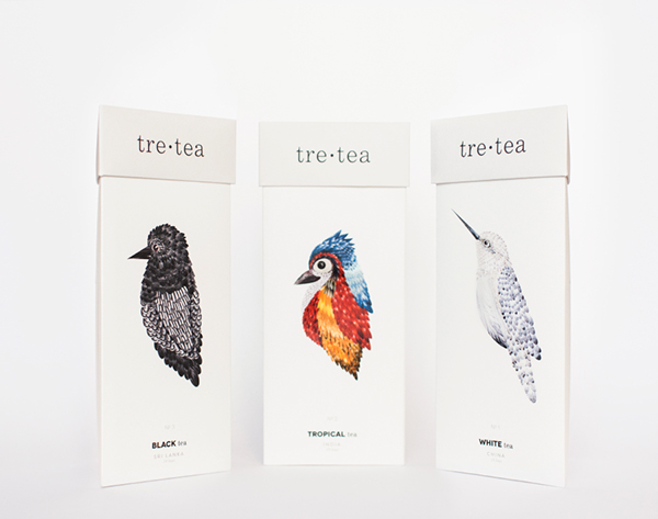 上海包装设计公司分享 tre•tea 茶叶鸟系列包装设计1