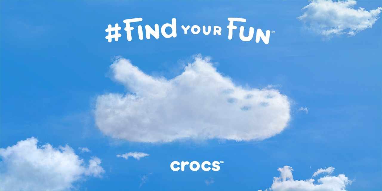 Crocs 卡骆驰鞋子创意平面广告设计白云篇-上海广告设计公司广告佳作分享