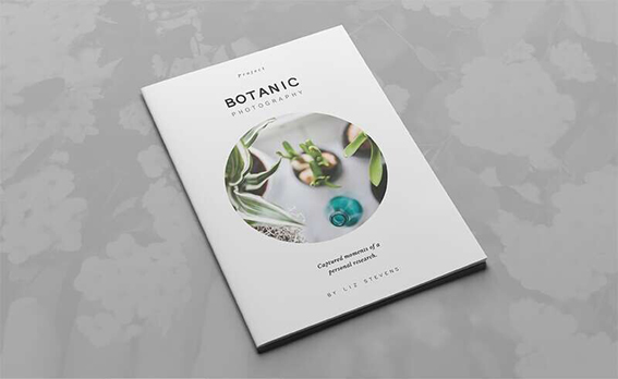 Botanic 植物园花草栽培园多图画册设计版式1-封面设计