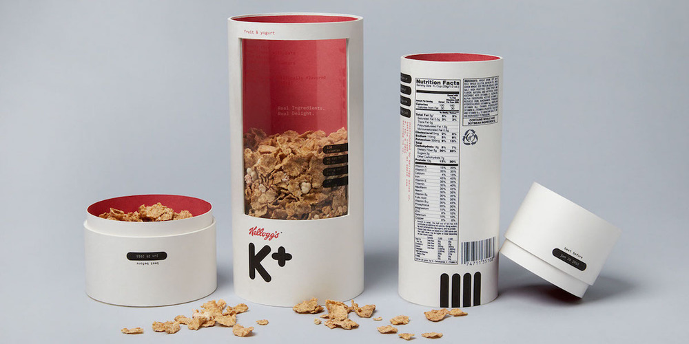 K+燕麦谷物食品包装设计-上海包装设计公司包装设计欣赏1