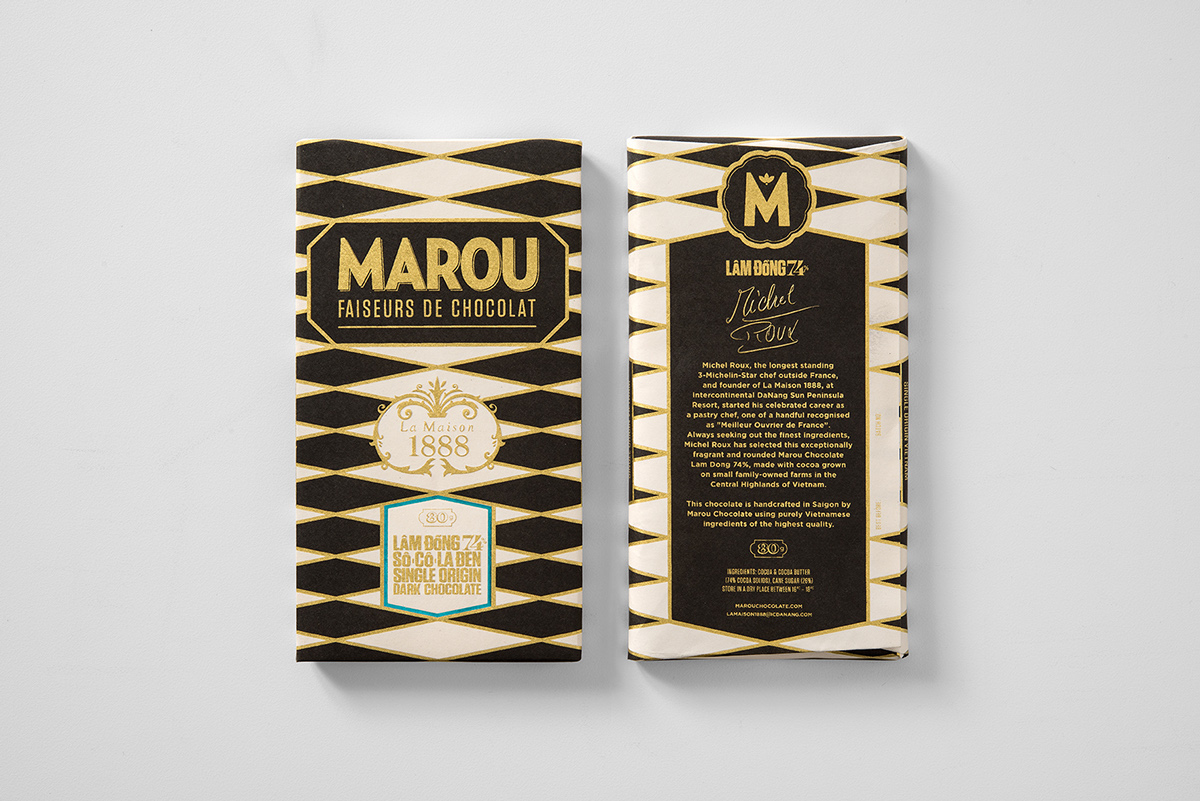 Marou 巧克力烫金包装设计-上海包装设计公司包装设计欣赏1