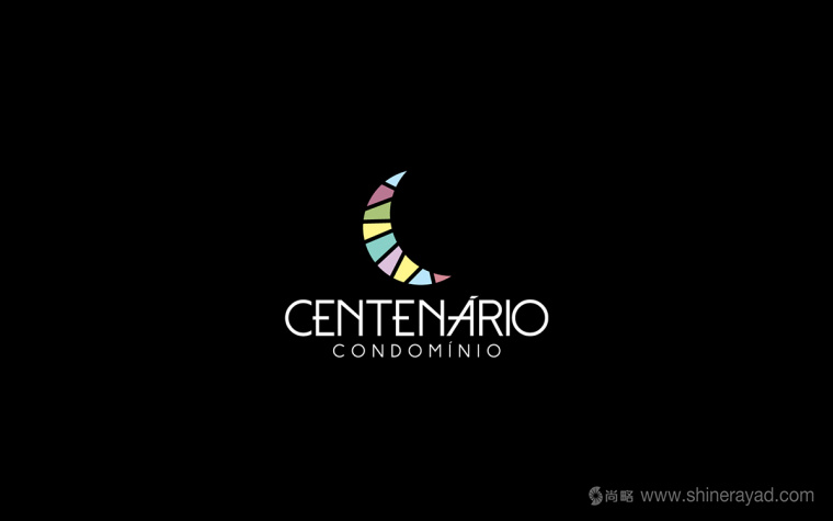 Centenário公寓地产月牙图形标志设计2