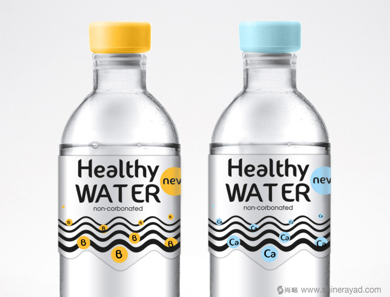 Healthy Water 健康碳酸瓶装饮用水包装设计1