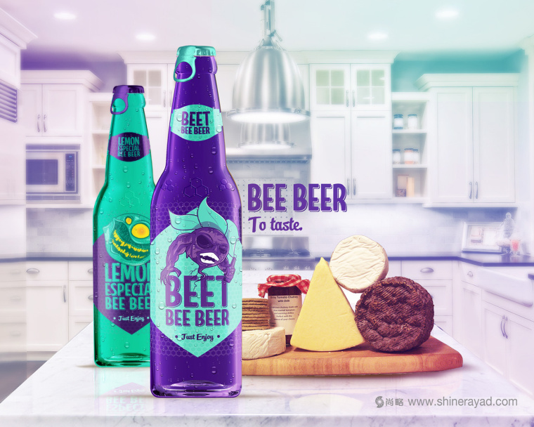 上海包装设计公司欣赏：Bee Beer蜂蜜另类啤酒包装设计全系列图片