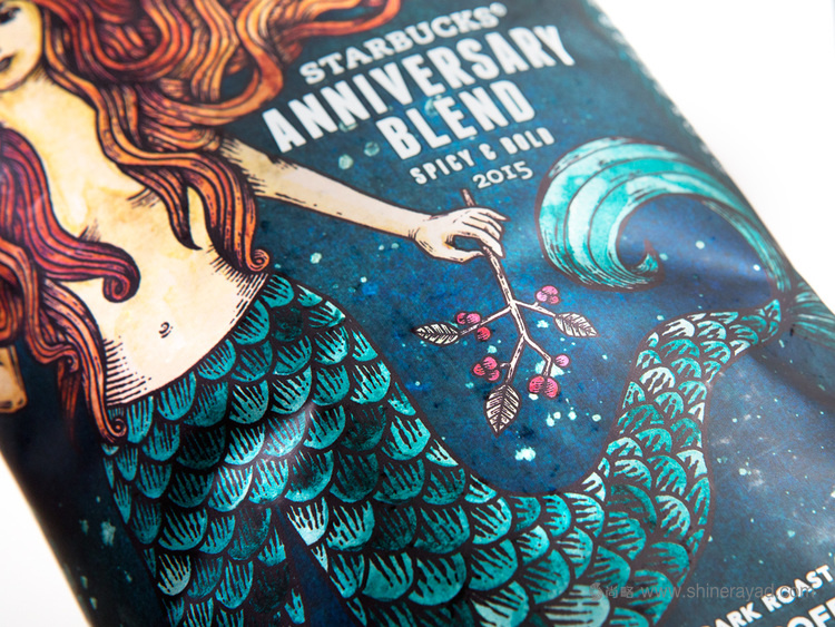 星巴克周年纪念咖啡包装设计美人鱼插画设计-上海包装设计公司设计欣赏3