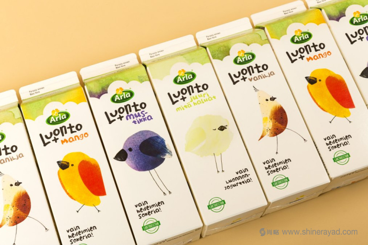 rla Luonto+ 儿童有机酸奶包装设计-上海包装设计公司包装设计欣赏1