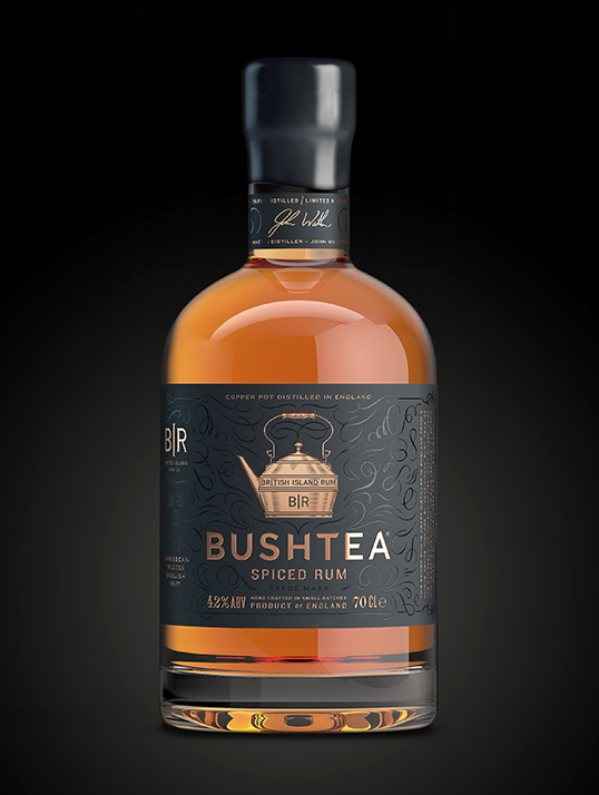 Bushtea五香朗姆酒包装设计-上海包装设计公司国外酒包装设计鉴赏·