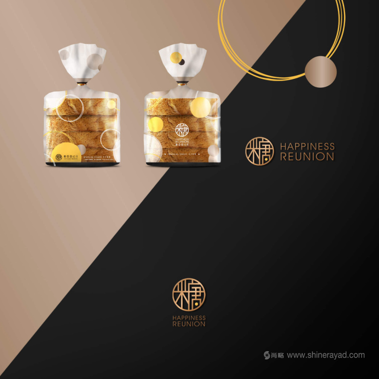 糖圆圆糕点吐司食品品牌设计logo设计-上海食品logo设计公司