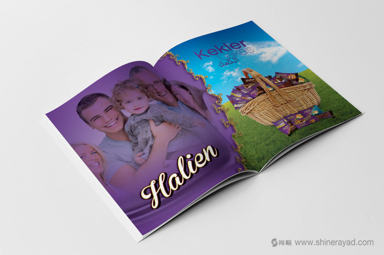 紫色调 Halien 饼干品牌产品宣传手册设计-上海画册设计公司设计欣赏1