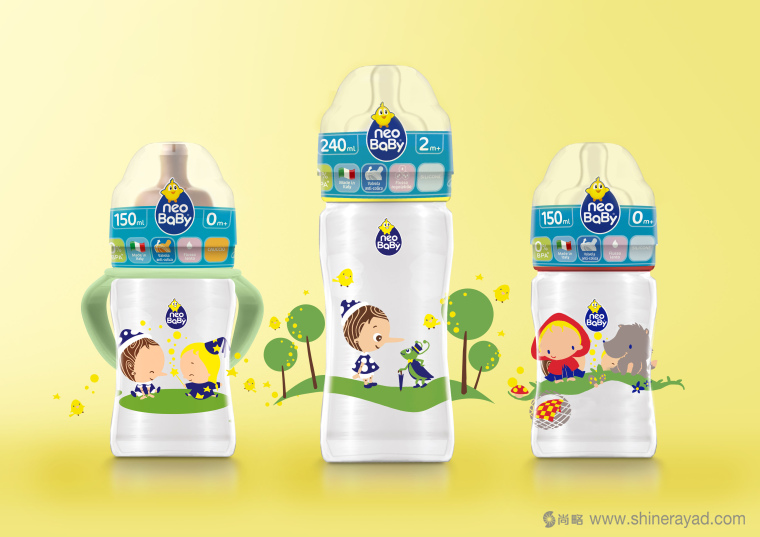 Neo Baby 婴儿产品婴儿用品包装设计插画设计-上海包装设计公司