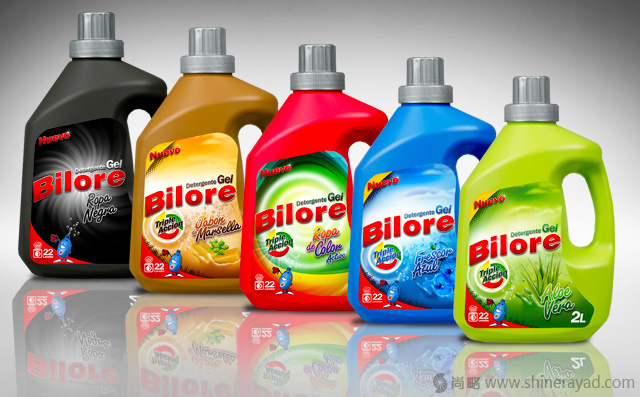 上海包装设计公司佳作欣赏——Bilore 品牌桶装洗衣液包装设计1