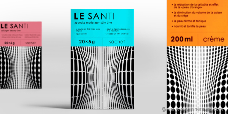 LE SANTI 美体塑身减肥产品包装设计-上海包装设计公司设计欣赏1