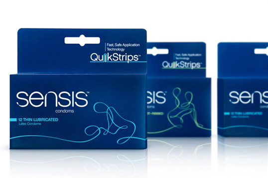 线条人物 Sensis 安全套避孕套包装设计-上海包装设计公司设计欣赏