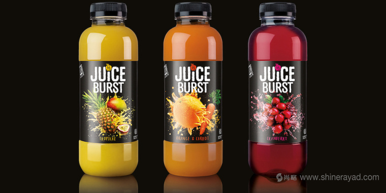 水果爆炸创意JUICEBURST 果汁包装设计-上海饮料包装设计公司1
