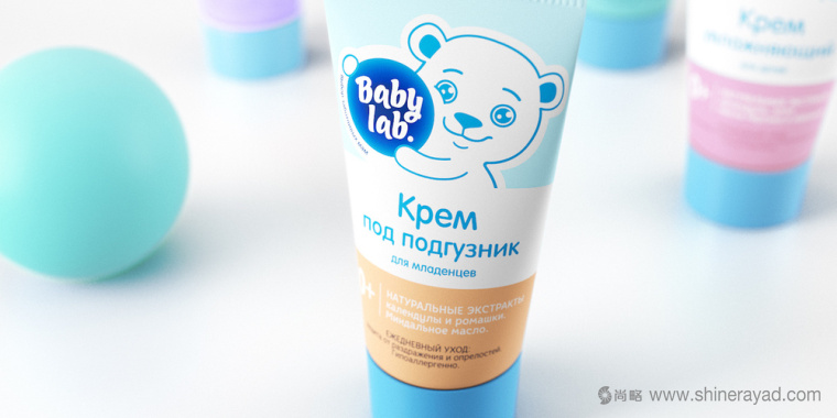 泰迪熊风格 Brandiziac 婴儿护理护肤产品包装设计-上海包装设计公司1