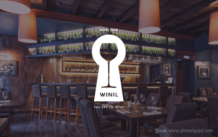 上海logo设计佳作收集：Winil 葡萄酒酒吧logo设计1