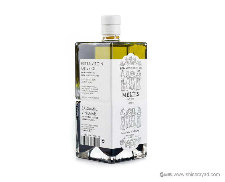 MELIES 梅里爱橄榄油食用醋套装包装设计-上海包装设计公司国外设计欣赏2