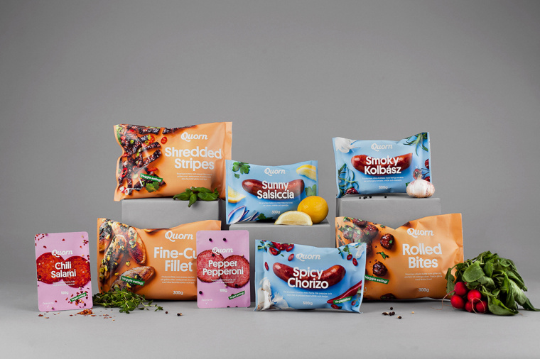 上海食品包装设计公司设计欣赏：Quorn 素食火腿香肠肉类包装设计1
