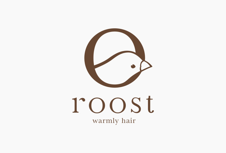 roost 美发沙龙logo设计－上海logo设计公司1