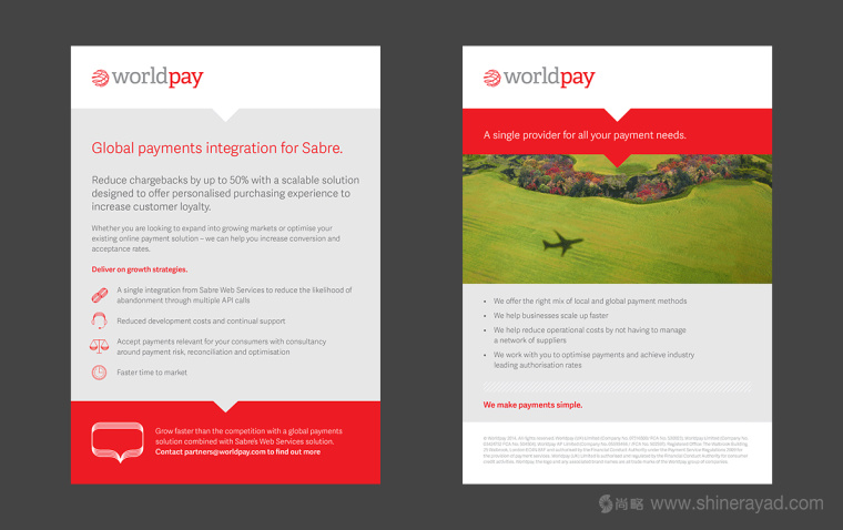 Worldpay 在线支付平面宣传画册物料设计平面广告设计-上海广告设计公司1