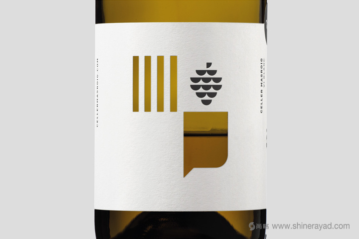 Pinyeres 镂空红酒酒标标签包装设计-上海包装设计公司1